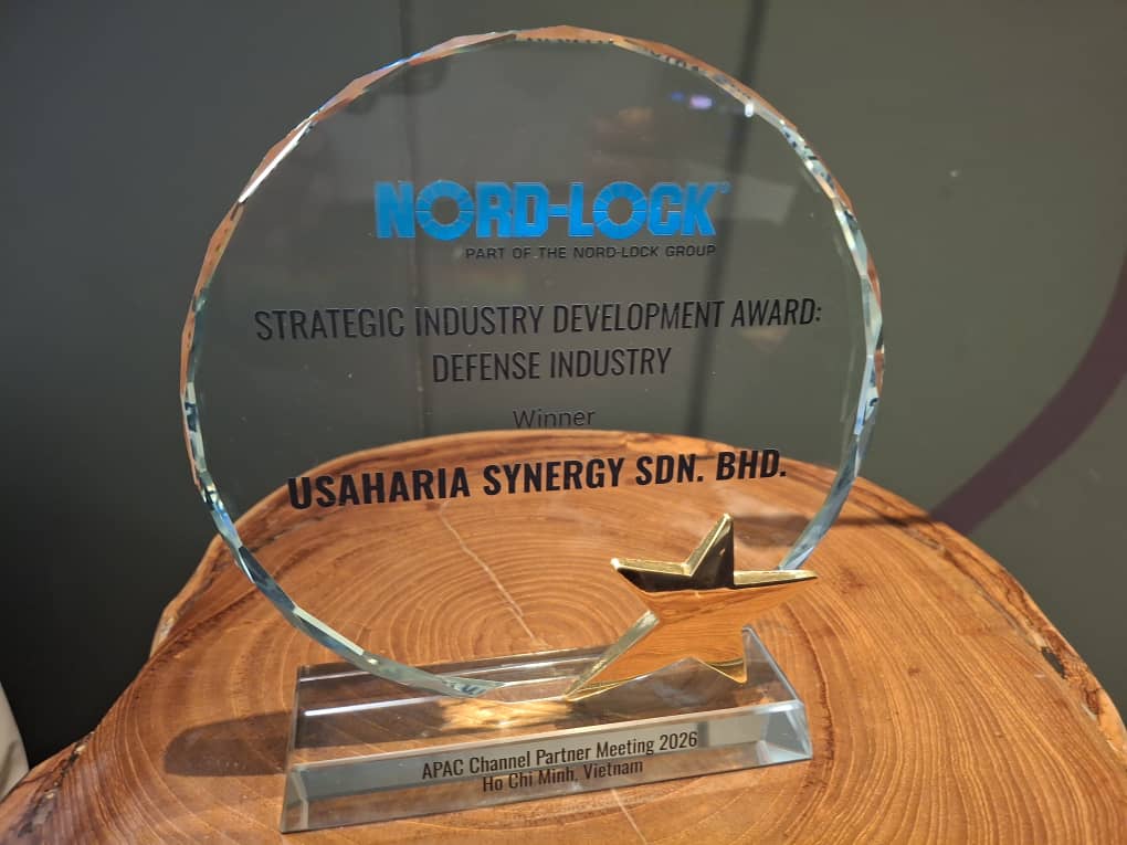 Nord-Lock Strategic Industry Development Award for the Defense Industry presented to Usaha Ria Synergy in 2026
